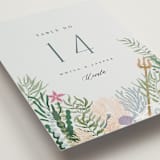 "Part Of Your World from Disney's Little Mermaid" - Table Numbers in Sea by Alethea and Ruth - Detail