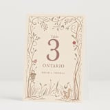 "Disney Storybook" - Table Numbers in Autumn by Morgan Ramberg - Folded