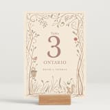 "Disney Storybook" - Table Numbers in Autumn by Morgan Ramberg - Displayed (stand not included)