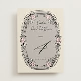 "Gathering Joy" - Table Numbers in Champagne by Ana de Sousa - Front