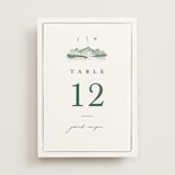 "Mountain Ridge" - Table Numbers in Pine by Amy Kross - Front