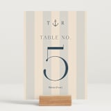 "nautical nuptials" - Table Numbers in Sea Breeze by Rebecca Durflinger - Displayed (stand not included)