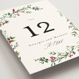 "Romantic Florals" - Table Numbers in Peony by Susan Moyal - Detail