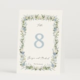 "Hydrangea Vine" - Table Numbers in Coastal by Susan Moyal - Folded