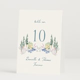 "Vineyard Love" - Table Numbers in Summer by Petra Kern - Folded