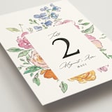 "Floral Pop" - Table Numbers in Tropical by Itsy Belle Studio - Detail