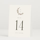 "Daphne" - Table Numbers in Sephia by Itsy Belle Studio - Folded