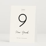 "Photograph Scribble" - Table Numbers in Cloud by Adelyn T. - Folded