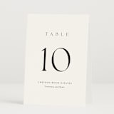 "Circle monogram" - Table Numbers in Cotton by Stacey Meacham - Folded