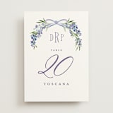 "Lavender" - Table Numbers in Tuscany by Claudia Orengo - Front
