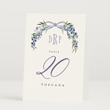 "Lavender" - Table Numbers in Tuscany by Claudia Orengo - Folded
