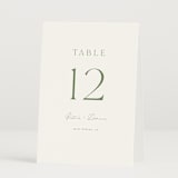 "Victoria" - Table Numbers in Clover by Kelly Schmidt - Folded
