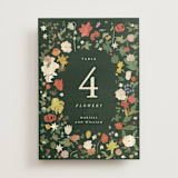 "all the flowers of the world" - Table Numbers in Garden by Sumak Studio - Front
