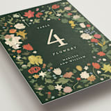 "all the flowers of the world" - Table Numbers in Garden by Sumak Studio - Detail