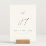 "spiku" - Table Numbers in Pearl by chocomocacino - Displayed (stand not included)