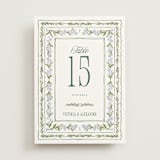 "Vintage Sketched" - Table Numbers in Wisteria by Jenna Holcomb - Front