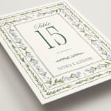 "Vintage Sketched" - Table Numbers in Wisteria by Jenna Holcomb - Detail