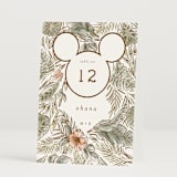 "Disney's Mickey Mouse Tropical Frame" - Table Numbers in Earth by Shiny Penny Studio - Folded