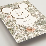 "Disney's Mickey Mouse Tropical Frame" - Table Numbers in Earth by Shiny Penny Studio - Detail