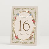"Disney's Snow White Someday" - Table Numbers in Forest Floo by Erin L. Wilson - Folded