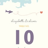 "Destination" - Table Numbers in Lilac Haze by leslie hamer - Detail