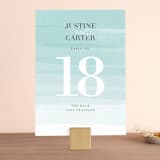 "Old Post Road" - Table Numbers in Sea Salt by Jennifer Wick - Front