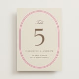 "Bocce" - Table Numbers in Fragola by Megan Davis - Front