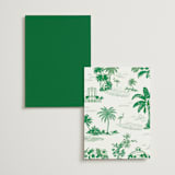 "Tropical Toile" - Table Numbers in Jade by Jenna Holcomb - Back of Card Options