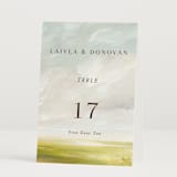 "Savanna" - Table Numbers in Fern by Lindsay Megahed - Folded