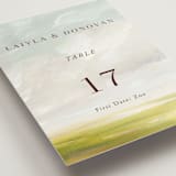 "Savanna" - Table Numbers in Fern by Lindsay Megahed - Detail