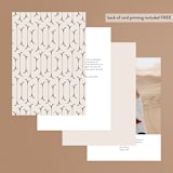 "Convergence" - Table Numbers in Cream by Annie Lowe - Back of Card Options