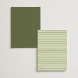 "News!" - Table Numbers in Kiwi by Claudia Orengo - Back of Card Options
