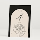 "Belle Rose" - Table Numbers in Buttercream by Claudia Orengo - Folded