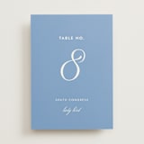 "Montauk" - Table Numbers in Blue Bell by Megan Davis - Front