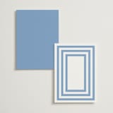 "Montauk" - Table Numbers in Blue Bell by Megan Davis - Back of Card Options