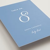 "Montauk" - Table Numbers in Blue Bell by Megan Davis - Detail