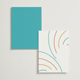 "rainbow 2.0" - Table Numbers in Light Hearted by Deborah Chou - Back of Card Options