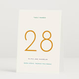 "rainbow 2.0" - Table Numbers in Light Hearted by Deborah Chou - Folded