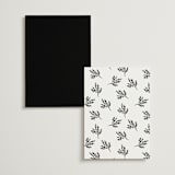 "Poem" - Table Numbers in Snow by Maja Cunningham - Back of Card Options