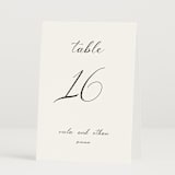 "Poem" - Table Numbers in Snow by Maja Cunningham - Folded