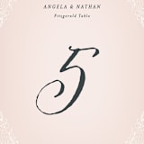 "Elegant Lace" - Table Numbers in Blush by Hooray Creative - Detail