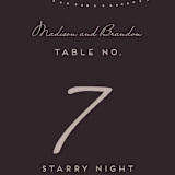 "Lavish" - Table Numbers in Chalkboard by Design Lotus - Detail