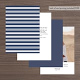 "Down by the Sea" - Table Numbers in Marine by Sandra Picco Design - Back of Card Options