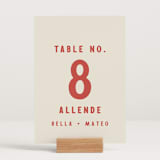 "Coyota" - Table Numbers in Sierra by Ani Somi - Displayed (stand not included)