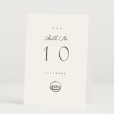 "Aspen Knoll" - Table Numbers in Cotton by Amy Kross - Folded