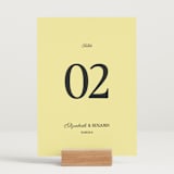 "The Eternal" - Table Numbers in Butter by Helena Vitto - Displayed (stand not included)