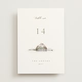 "Rustic Barn" - Table Numbers in Fawn by AK Graphics - Front