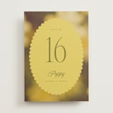 "Bloom" - Table Numbers in Caribbean Citrus by Morgan Kendall - Front