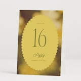 "Bloom" - Table Numbers in Caribbean Citrus by Morgan Kendall - Folded