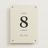 "Milagro" - Table Numbers in Ivory by Ani Somi - Front